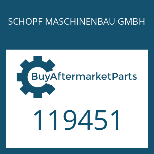 SCHOPF MASCHINENBAU GMBH 119451 - SHIM