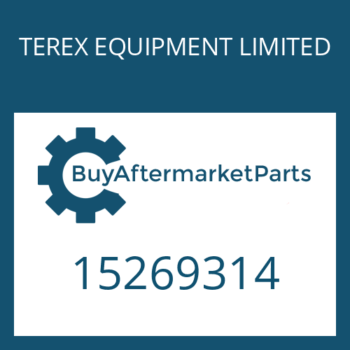 TEREX EQUIPMENT LIMITED 15269314 - TYPE PLATE