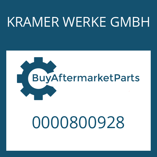 KRAMER WERKE GMBH 0000800928 - U-RING