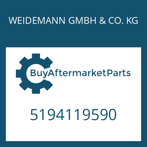 WEIDEMANN GMBH & CO. KG 5194119590 - SHAFT SEAL