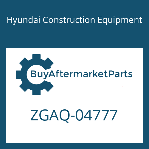 Hyundai Construction Equipment ZGAQ-04777 - SCREW for Heavy Equipment