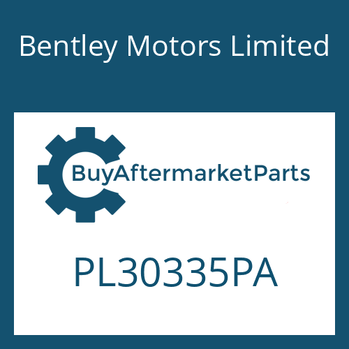 Bentley Motors Limited PL30335PA - SCREW PLUG