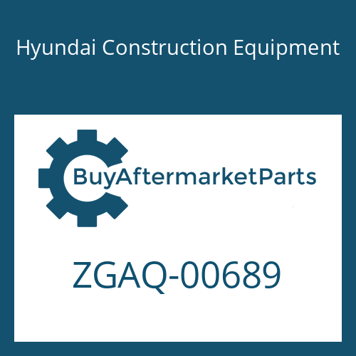 Hyundai Construction Equipment ZGAQ-00689 - SCREW-UNION