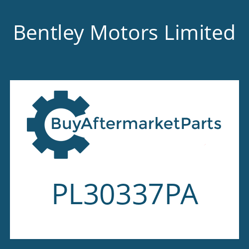 Bentley Motors Limited PL30337PA - GASKET