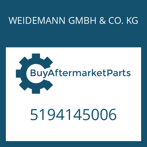 WEIDEMANN GMBH & CO. KG 5194145006 - PISTON GUIDE