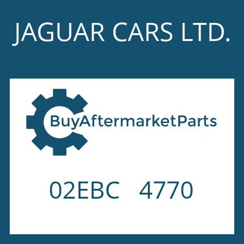 JAGUAR CARS LTD. 02EBC 4770 - CONTROL UNIT for Heavy Equipment