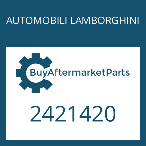 AUTOMOBILI LAMBORGHINI 2421420 - PRESSURE PART