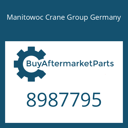 Manitowoc Crane Group Germany 8987795 - DRIVER