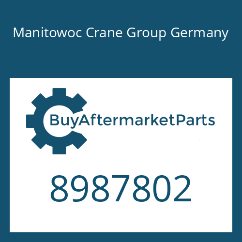 Manitowoc Crane Group Germany 8987802 - GASKET