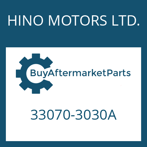 HINO MOTORS LTD. 33070-3030A - 16 S 151