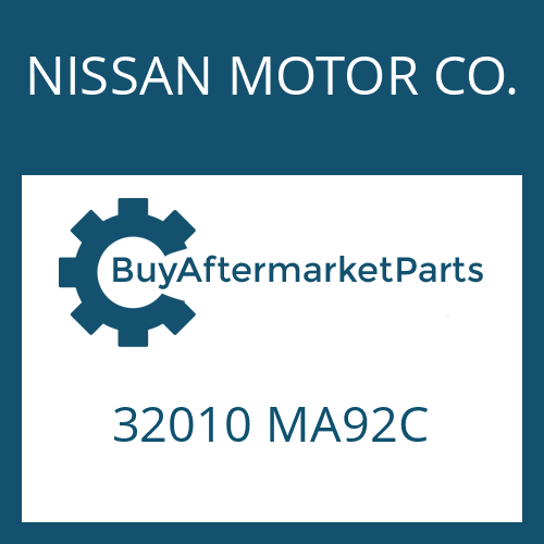 NISSAN MOTOR CO. 32010 MA92C - 6 AS 420 VO