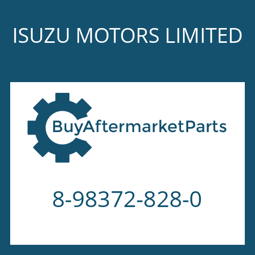 ISUZU MOTORS LIMITED 8-98372-828-0 - 9 S 1115 TO