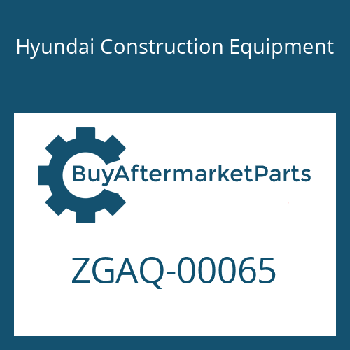 Hyundai Construction Equipment ZGAQ-00065 - DISC-STEEL 4.0