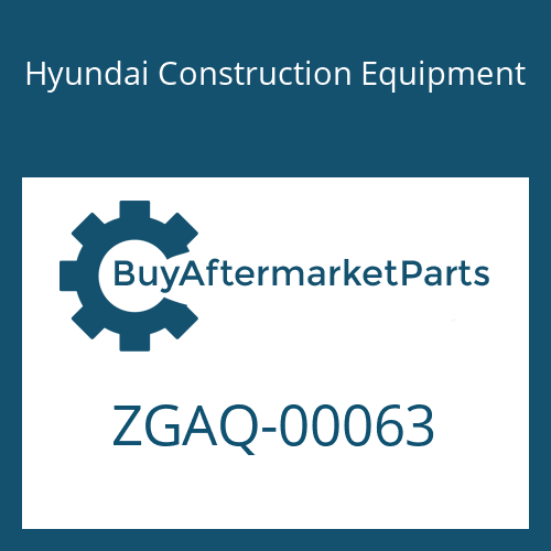 Hyundai Construction Equipment ZGAQ-00063 - AXLE-DIFF