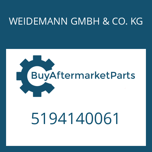 WEIDEMANN GMBH & CO. KG 5194140061 - SCREEN SHEET