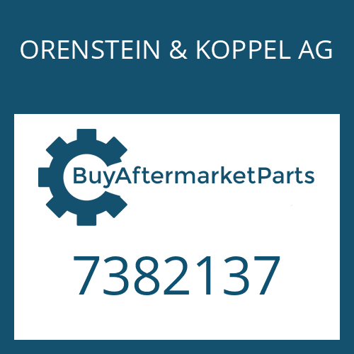 ORENSTEIN & KOPPEL AG 7382137 - SUCTION TUBE