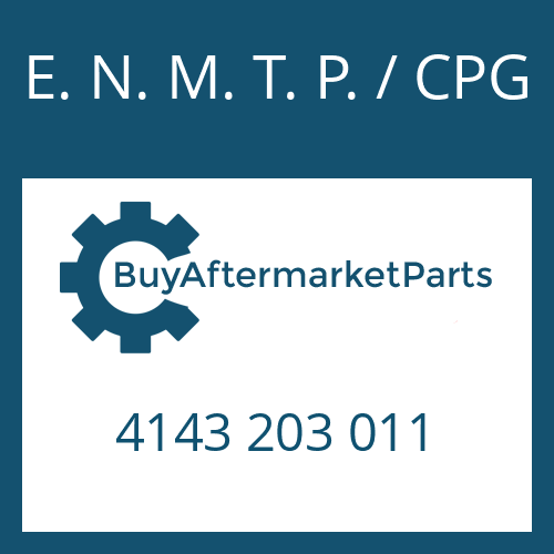 E. N. M. T. P. / CPG 4143 203 011 - OUTPUT FLANGE