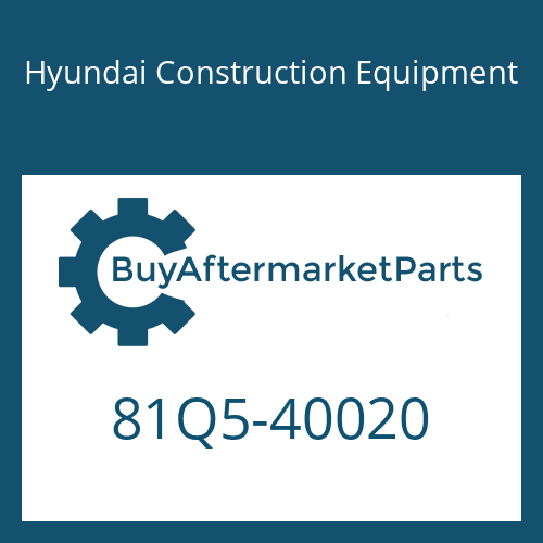 Hyundai Construction Equipment 81Q5-40020 - AXLE ASSY-REAR for Heavy Equipment