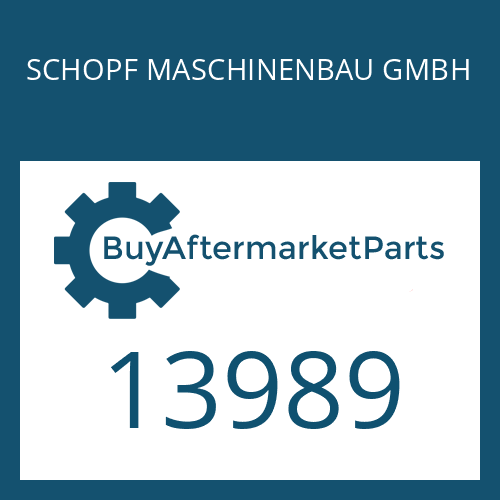 SCHOPF MASCHINENBAU GMBH 13989 - GASKET