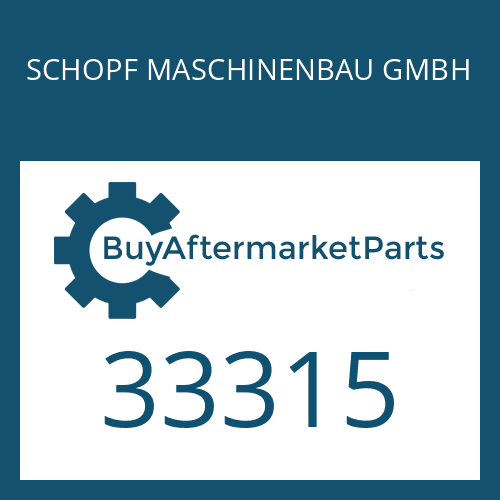 SCHOPF MASCHINENBAU GMBH 33315 - GASKET