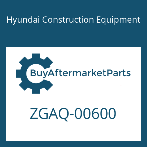 Hyundai Construction Equipment ZGAQ-00600 - GASKET