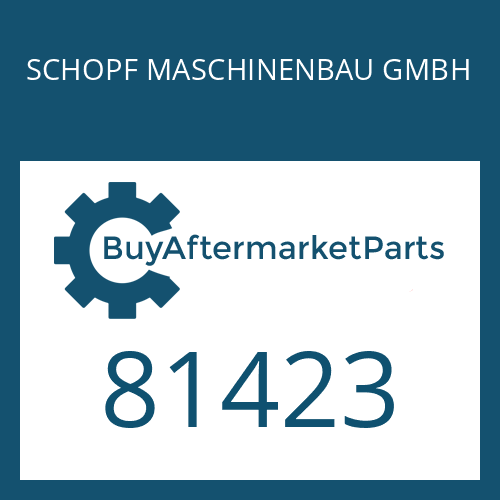 SCHOPF MASCHINENBAU GMBH 81423 - INPUT FLANGE