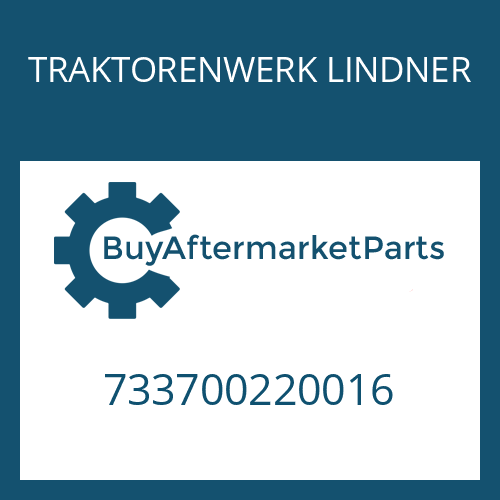 TRAKTORENWERK LINDNER 733700220016 - ADJUSTMENT PLATE