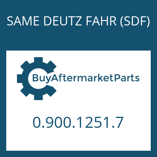 SAME DEUTZ FAHR (SDF) 0.900.1251.7 - COVER