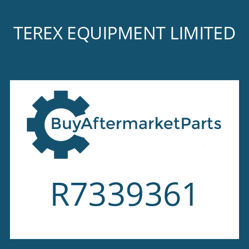 TEREX EQUIPMENT LIMITED R7339361 - OUTPUT SHAFT