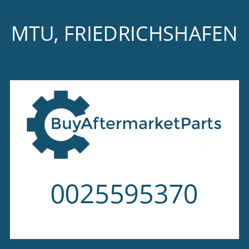 MTU, FRIEDRICHSHAFEN 0025595370 - EST 18 RAIL