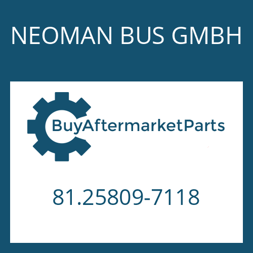 NEOMAN BUS GMBH 81.25809-7118 - EST 146 for Heavy Equipment