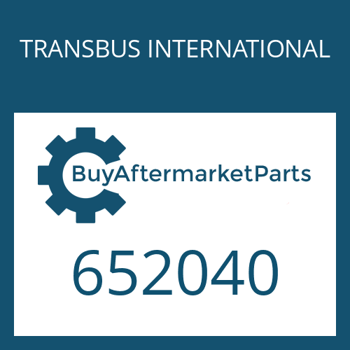 TRANSBUS INTERNATIONAL 652040 - COVER