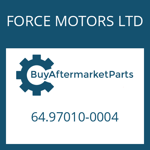 FORCE MOTORS LTD 64.97010-0004 - COVER