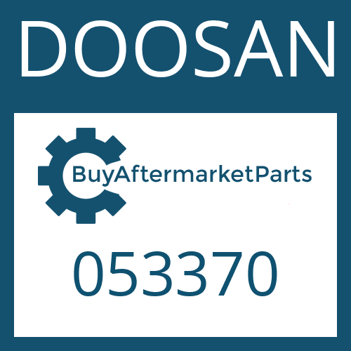 DOOSAN 053370 - HEXAGON SCREW for Heavy Equipment