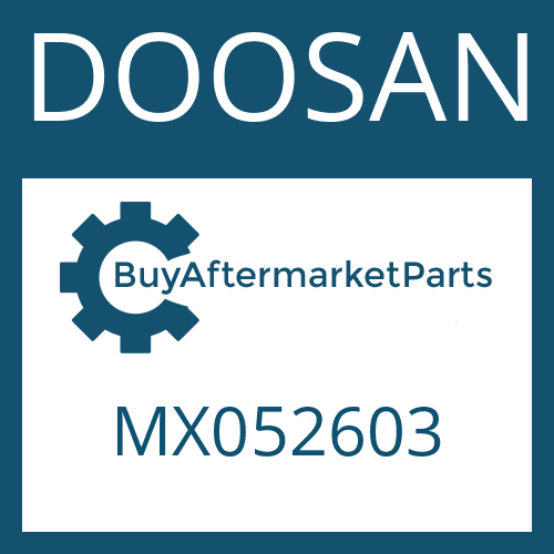 DOOSAN MX052603 - COVER PLATE