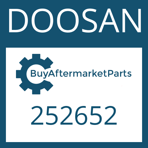 DOOSAN 252652 - ORIFICE for Heavy Equipment