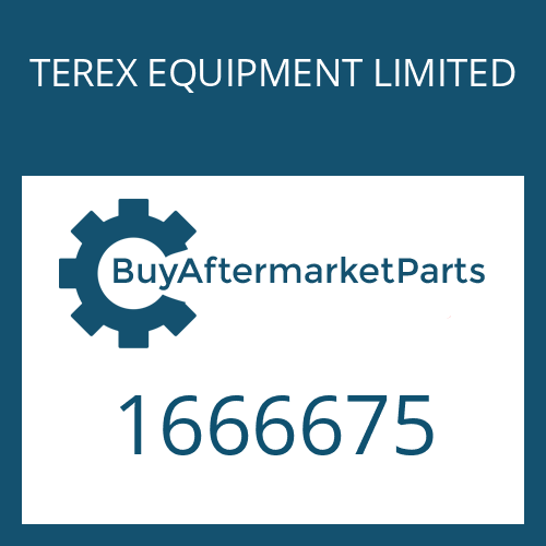 TEREX EQUIPMENT LIMITED 1666675 - SCREW PLUG