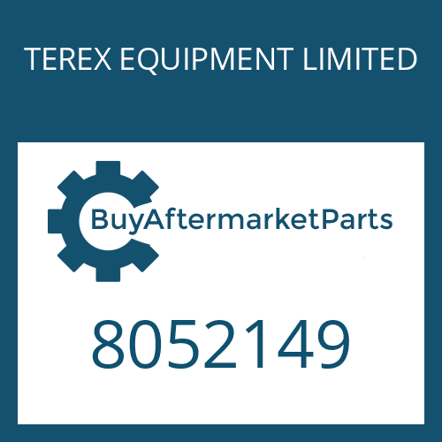 TEREX EQUIPMENT LIMITED 8052149 - DICHTUNG