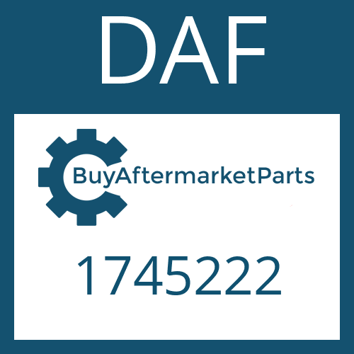 DAF 1745222 - GASKET for Heavy Equipment