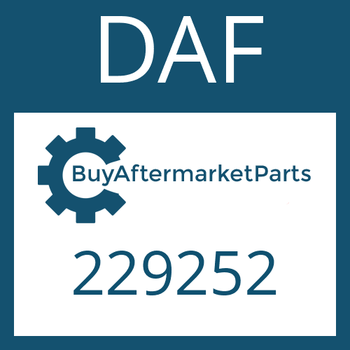 DAF 229252 - SHIM RING for Heavy Equipment