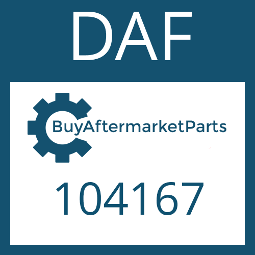 DAF 104167 - O-RING