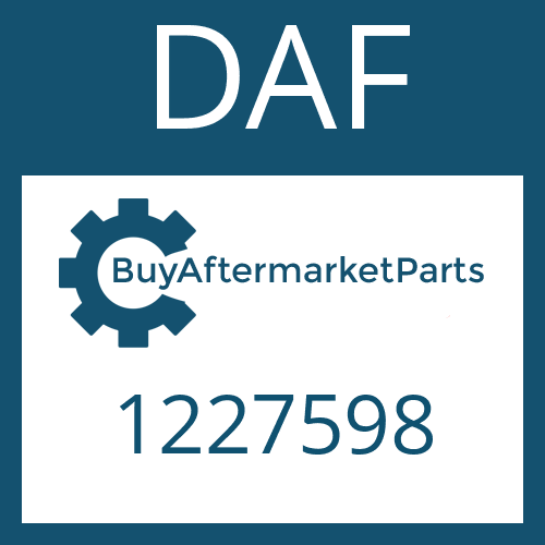 DAF 1227598 - HEXAGON SCREW