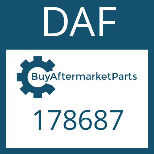 DAF 178687 - CAP SCREW