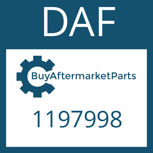 DAF 1197998 - TAPERED ROLLER BEARING