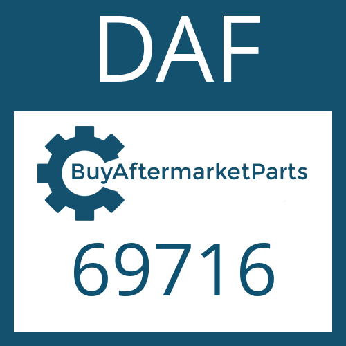 DAF 69716 - GASKET