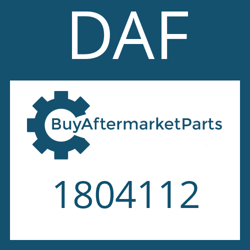 DAF 1804112 - OIL DAM for Heavy Equipment