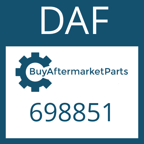 DAF 698851 - PUMP WHEEL