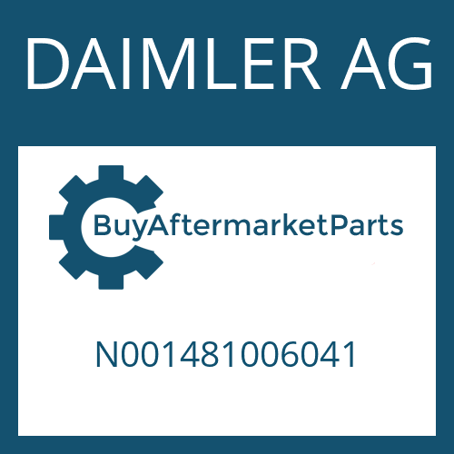 DAIMLER AG N001481006041 - SLOTTED PIN