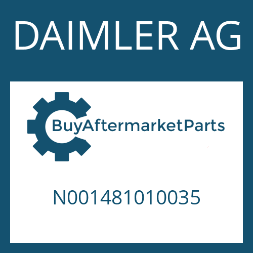 DAIMLER AG N001481010035 - SLOT. PIN
