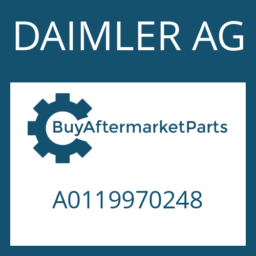 DAIMLER AG A0119970248 - O-RING